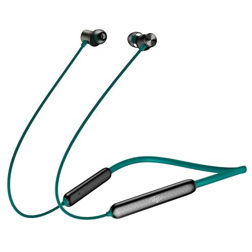 Itel Ieb54 Bluetooth In Ear Earphones With Ai Enc, 35 Hours Playback, 10Mm Bass Boost Drivers, Fast Charging(10Mins Charge4Hours Playback), Magnetic Earbuds, Ipx5 And Dual Pairing (Green)