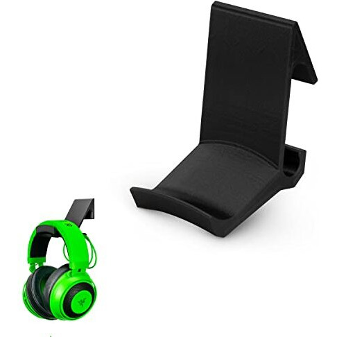Brainwavz The Talon - Headphone Hanger Holder Stand - Designed For Gamers - Large Curved Headphone Band Bed & Cable Hook - Premium Wall Mounted Headset Stand, Black