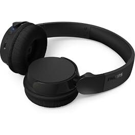 Philips Audio Tah4209Bk/00 Bluetooth Headphones,Lightweight And Foldable Design, 32Mm Neodynamic Drivers, 55H Playtime, Usb Type-C Fast Charging, Built-In Mic For Smartphone, Laptop, Tablet (Black)
