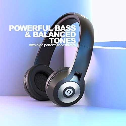 Muveacoustics Focus Ma-1525Sb Wireless Bluetooth On Ear Headphone With Mic (Steel Black)