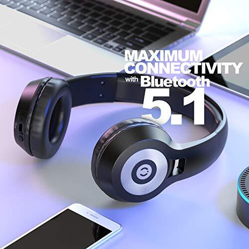 Muveacoustics Focus Ma-1525Sb Wireless Bluetooth On Ear Headphone With Mic (Steel Black)