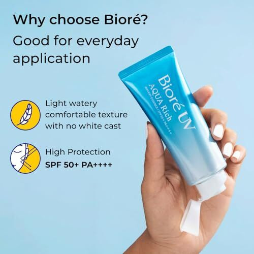 Bior Uv Aqua Rich Watery Essence Spf50+ Pa++++ Sunscreen 70G, All
