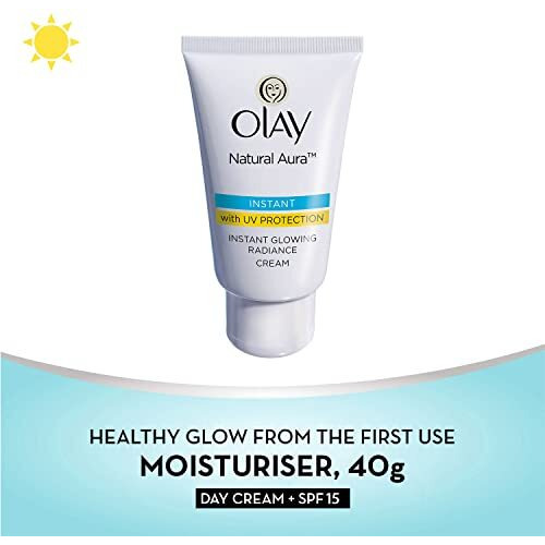 Olay Natural Aura| Vitamin B3, Pro B5, E With Uv Protection| 40 Gm