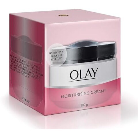 Olay Moisturizing Cream |Nourishing And Moisturizing Ingredients |All Day Moisture, Improves Skin Softness And Smoothness |Suitable For Normal, Dry, Oily & Combination Skin |100 Gm