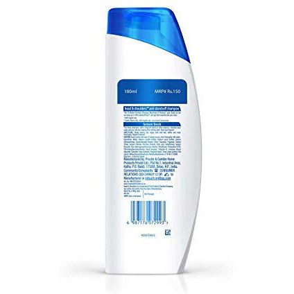 Head & Shoulders , Anti Dandruff Shampoo, Lemon Fresh, 180 Ml
