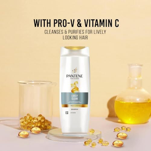 Pantene Advanced Haircare Solution, Lively Clean Shampoo For Women, 90 Ml