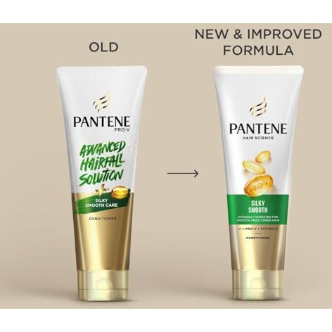 Pantene Advanced Hairfall Solution, Anti-Hairfall Silky Smooth Unscented Conditioner, 200Ml, 1 Count