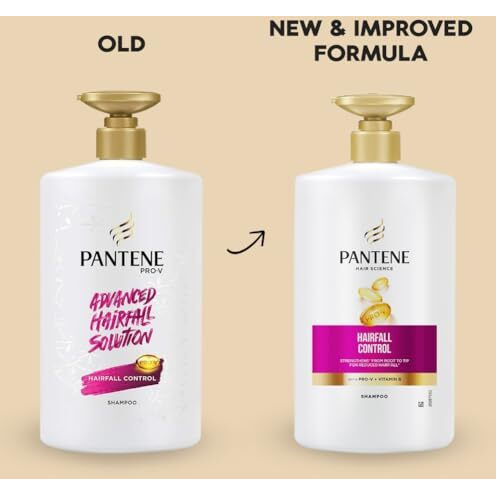 Pantene Advanced Hairfall Solution, Hairfall Control Shampoo, Pack Of 1, 1000Ml, Pink