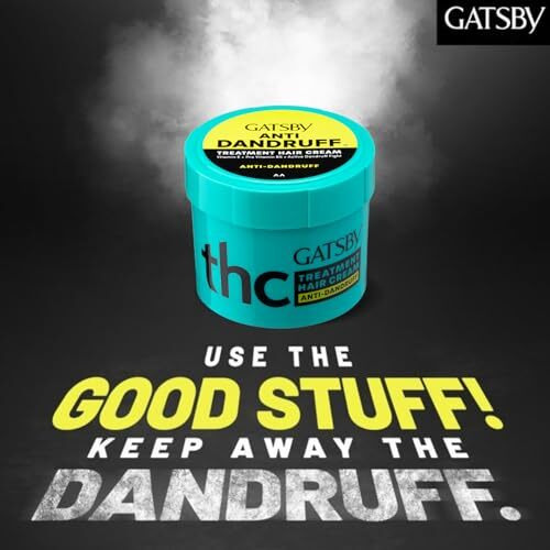 Gatsby Treatment Hair Cream For Normal Hair- Anti Dandruff, Contains Conditioning Agents, Vitamin E & Pro Vitamin B5, Non Sticky, Non Greasy, Fresh Spicy Citrus Fragrance, 250 Gm