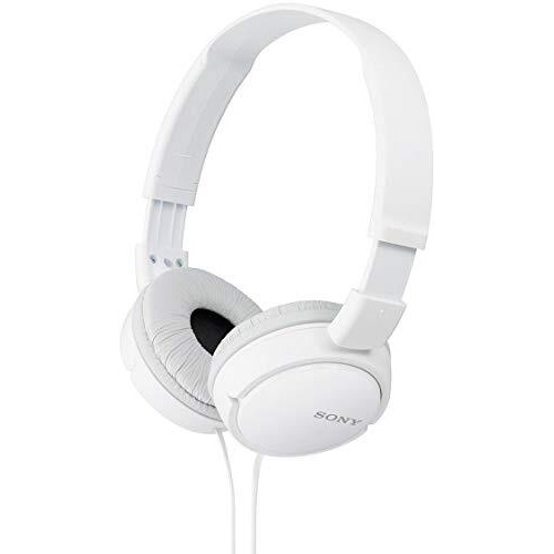 Sony Mdr-Zx110A On-Ear Stereo Headphones (White), Without Mic