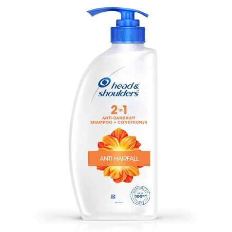Head & Shoulders 2-In-1 Anti Hairfall, Anti Dandruff Shampoo + Conditioner For Women & Men (650 Ml) 2-In-1 Anti Hairfall, Anti Dandruff Shampoo + Conditioner For Women & Men, With Almond Milk (650 Ml)