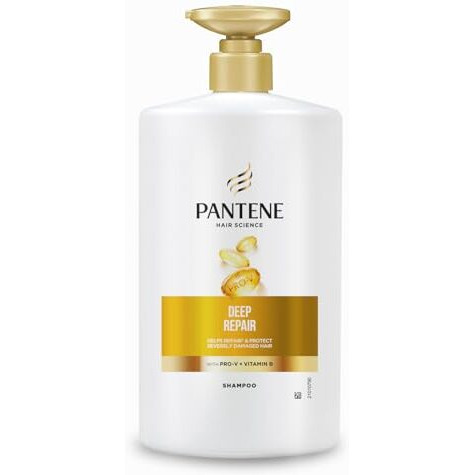 Pantene Hair Science Deep Repair Shampoo 1Ltr With Pro-Vitamins & Vitamin B To Repair & Protect Severely Damaged Hair,For All Hair Types, Shampoo For Women & Men, Shampoo For Damaged Hair