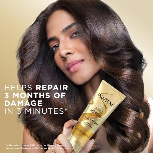 Pantene Miracle Rescue Collagen Repair Fresh Conditioner | Damage Repair Conditioner | Lightweight, Smooth | Suitable For All Hair Types | 200Ml, 1 Count