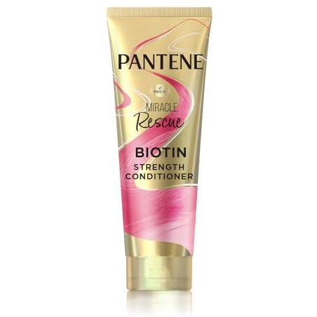 Pantene Miracle Rescue Biotin Strength Conditioner | 10X Stronger Hair | Lightweight, Smooth | Suitable For All Hair Types | 200Ml, 1 Count