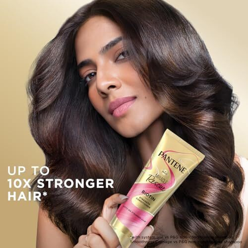 Pantene Miracle Rescue Biotin Strength Conditioner | 10X Stronger Hair | Lightweight, Smooth | Suitable For All Hair Types | 200Ml, 1 Count