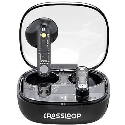 Crossloop F4 Gen True Wireless Earbuds With Mic, Touch Control, Bluetooth 5.3, Voice Assistant, Auto Pairing, Long Standby Time, Type C Charging.