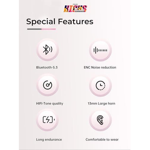 Fcuk Kicks True Wireless Earbuds, Multi Device Connectivity, Type C Charging, Ai-Enc For Call Clarity, Orange - Bluetooth Earbud Tws T01C - In Ear