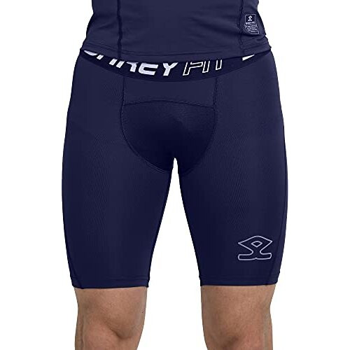 Shrey Unisex Apparels Compression Short Tights (Medium, Navy)