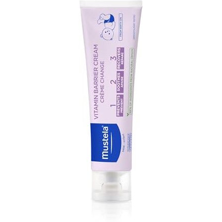 Mustela Baby Natural Diaper Cream  Fragrance-Free With Olive Oil, Aloe Vera & Sunflower Oil  Vegan & Ewg Verified  2.53 Fl Oz (50G) (50G)