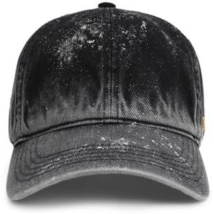 Jack & Jones Black Vintage Washed Denim Cap