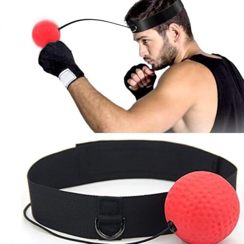 Mdm Hub Reflex Ball -Improve Reaction Speed And Hand Eye Coordination Training Boxing Equipment For Training At Home (Fighting Ball)