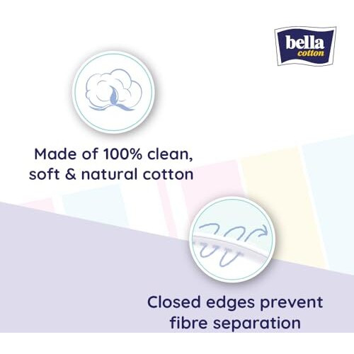 Bella Cotton Pads, 100% Pure Cotton, Double-Sided  Ideal For Skin Care, Makeup & Nail Polish Removal  Pack Of 3 (80 Pads Each) | Buy 2 Get 1 Free