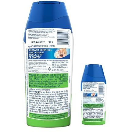 Nycil Cool Herbal Prickly Heat Talcum Powder, 150G (Cool Herbal 60G Free)