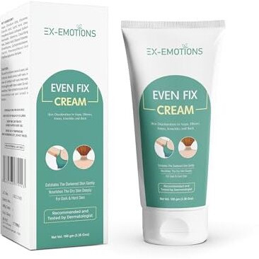 Ex-Emotions Even Fix Cream For Dark & Hard Skin, Nape Elbows Knees & Back, 100 Gm