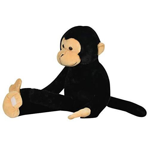 Mirada Cute Hanging Black Velcro Monkey Soft Toy | Gift For Girls/Kids | Stuffed Plush Animal | - 52Cm