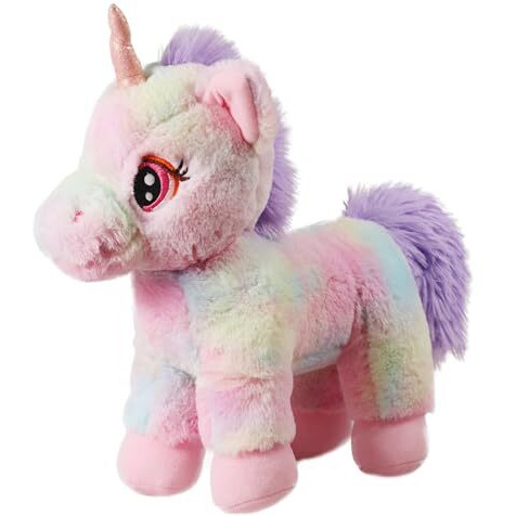 Mirada Enchanting Multicolor Unicorn Soft Toy | Awesome Gift For Girls/Kids | Floppy And Glittery With Sparkling Horn | Soft Stuffed Plush Animal |- 32Cm