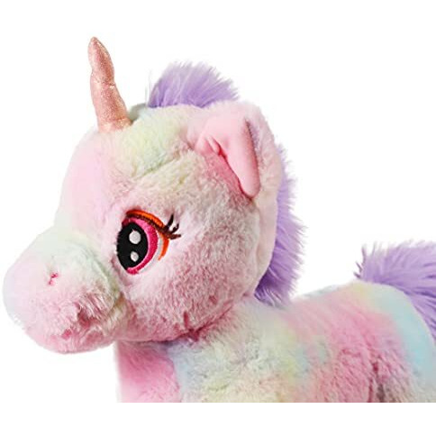 Mirada Enchanting Multicolor Unicorn Soft Toy | Awesome Gift For Girls/Kids | Floppy And Glittery With Sparkling Horn | Soft Stuffed Plush Animal |- 32Cm