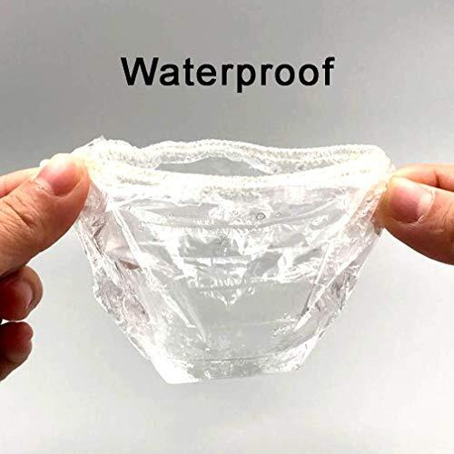 Baerfit 100 Pieces Waterproof Ear Cover Protect From Water Spa Home Use Hotel And Hair Salon, Waterproof Ear Protector, Bathing Ear Cover Caps, Covers For Hair Dye, Shower, And Bathing