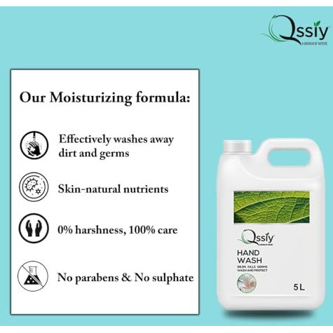 Qssiy Hand Wash Protection From Germs, Hand Wash Liquids For Everyday Use 10L (Green Apple)