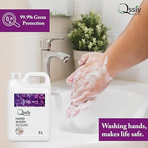 Qssiy Hand Wash Protection From Germs, Hand Wash Liquids 10 Liter, Hand Wash Liquids For Everyday Use (Fresh Flower)