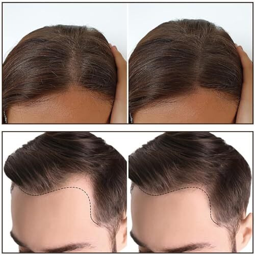 Blase Black Hair Shadow Root Touch Up Powder, Waterproof Shading Sponge Pen Filler For Cover Gray Hair, Hairline Stick (Black, 4 Gm)