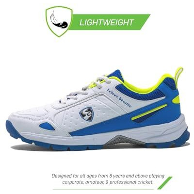 Sg Shoes Club 6.0 White/Royal Blue/Lime No 9