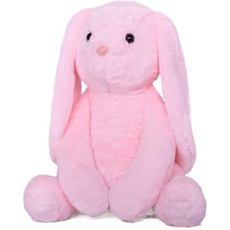 Mirada Cute Pink Bunny Soft Toy For Girls/Kids | Huggable Rabbit With Long Ears | Soft Stuffed Plush Animal | - 35Cm
