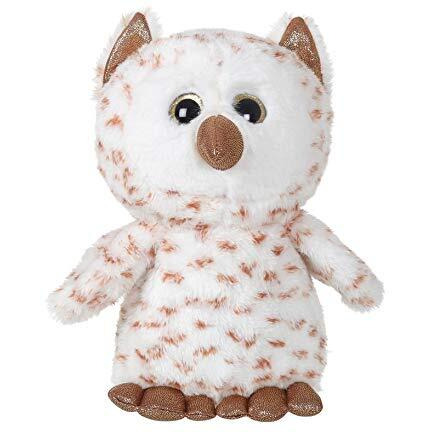 Mirada Cute White Glitter Eye Owl Soft Toy| Gift For Girls/Kids | Stuffed Plush Animal |- 25Cm