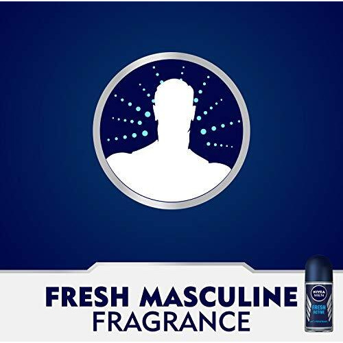 Nivea Fresh Active Deodorant Roll On For Men, 50Ml, (Pack Of 3)