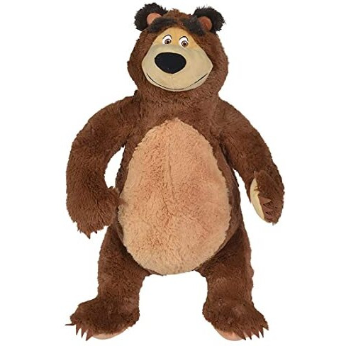 Masha And The Bear Simba Plush Soft Teddy Bear For Kids | (50Cm, Brown)