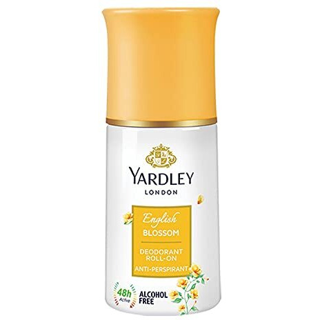 Yardley English Blossom Deodorant Roll- On For Women, 50 Milliliters
