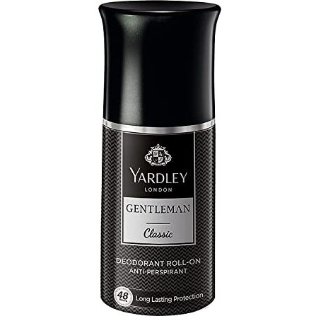 Yardley London Gentleman Classic Deodorant Roll-On| 48-Hours Long Lasting Scent| MenS Body Deodorant| Roll-On For For Men| Masculine Fragrance| 50Ml