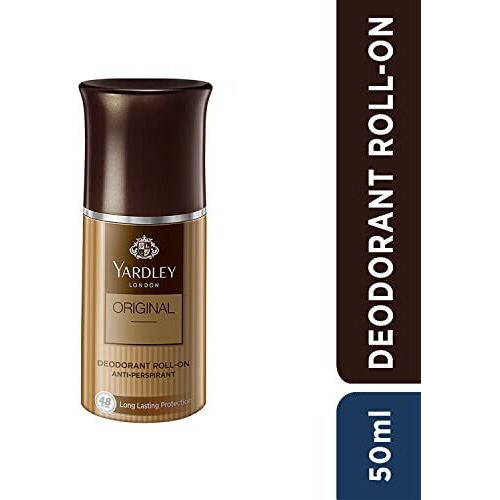 Yardley London Original Deodorant Roll-On| 48-Hours Long Lasting Scent| Men S Body Deodorant| Roll-On For For Men| Masculine Fragrance| 50Ml