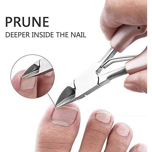 Leegoal Toe Nail Clipper For Ingrown Or Thick Toenails, Heavy Duty Toenail Trimmer Nail Clipper Pedicure Tool With Long Handle And Soft Grip For Seniors