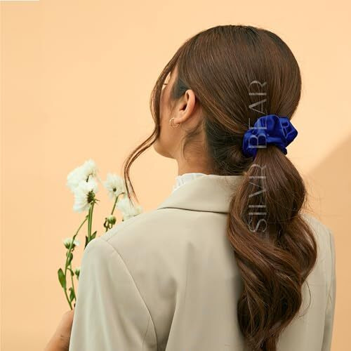 Silvr Bear Premium Satin Scrunchies For Women/Girls | Pack Of 10 | Anti-Hair-Breakage Hair Ties, Scrunchy For Women, Best Gift For Sister, Friend, Mom | Same Colors As Pic (Pastel 10)