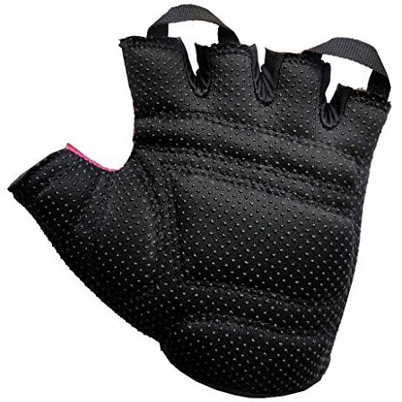 Kobo Ladies Exercise Weight Lifting Grippy Hand Protector Padded Gym & Fitness Gloves (Size-Medium)