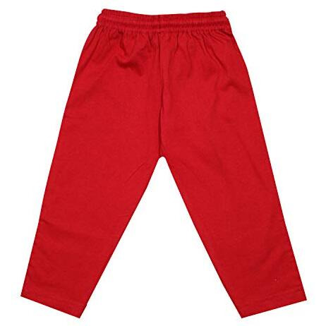 Luke And Lilly Boys Cotton Regular Fit Mid Rise Trackpant - Pack Of 4 (Multicoloured_ 6-7 Years) Red Combo