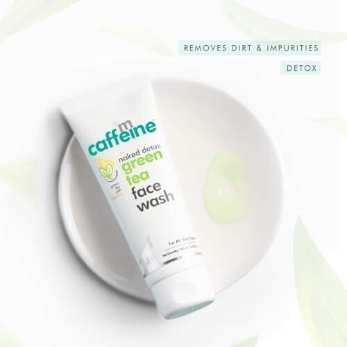 Mcaffeine Vitamin C Face Wash For Women With Green Tea & Hyaluronic Acid | Oil Control Face Wash For Oily Skin, Normal Skin & Dry Skin | Natural Detoxifying Face Wash - Rich In Antioxidants | 100Ml