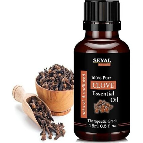 Seyal Clove Essential Oil 100% Pure & Natural Therapeutic Grade, For Teeth, Hair, Skin (15Ml)