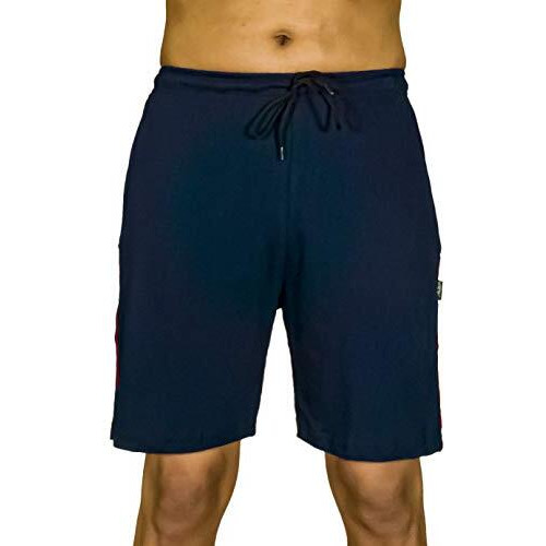 0-Degree Men's Regular Fit Shorts With Zip Pocket Black Navy